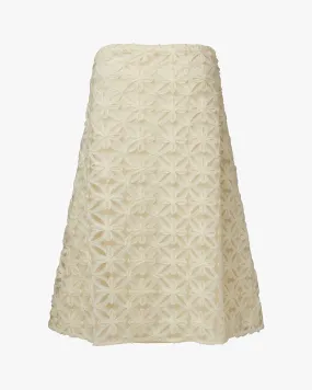 Simple Profile A-line Lace Mini Dress