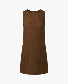 Quilted-Lining A-line Muscle Dress