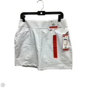 Skort By Clothes Mentor In White, Size: M Low Impact Dye Refined Texture