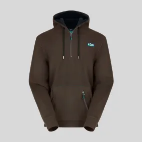 Men's Ballistic Fleece Hoodie Bark TwillWeave