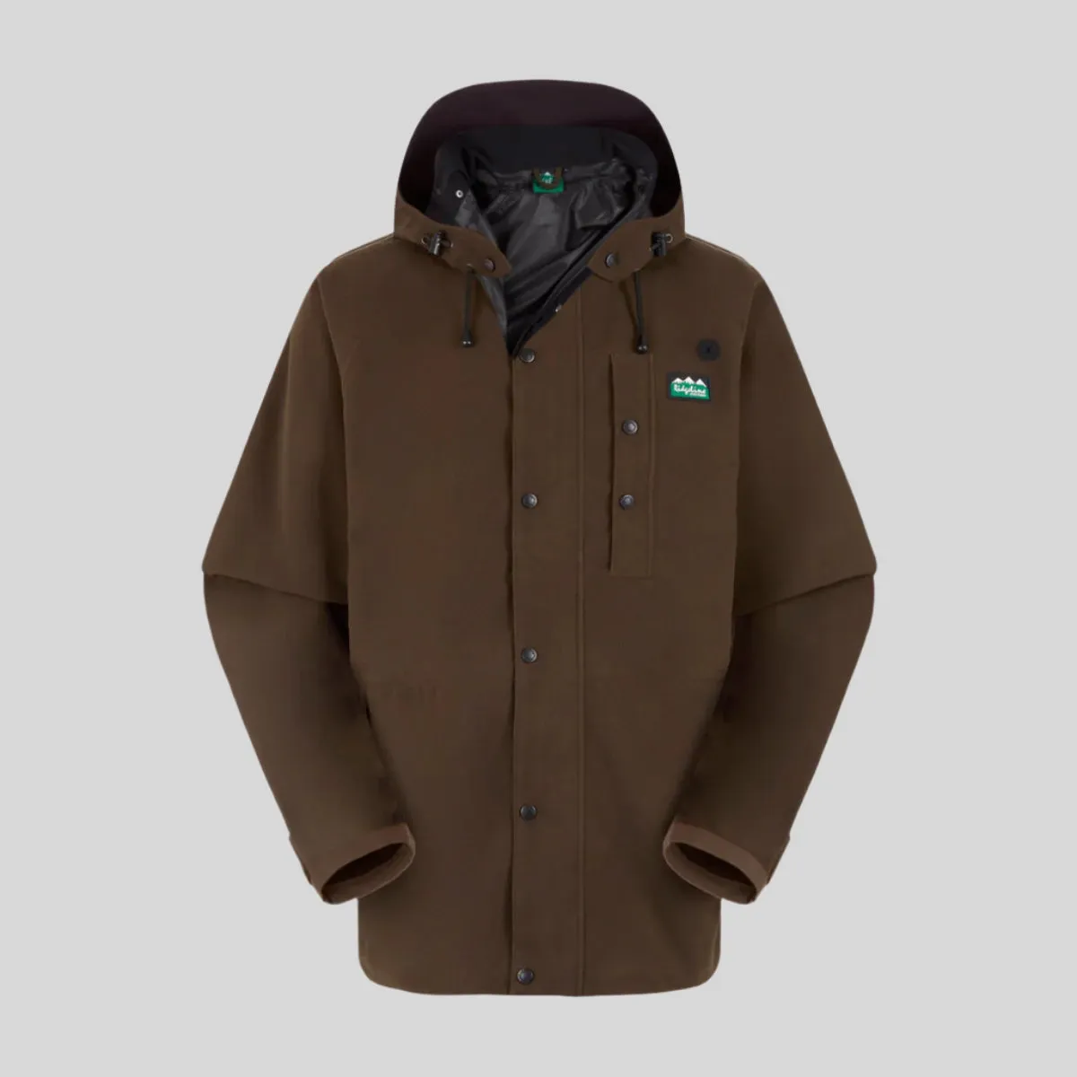 Minimal Detail simple design Men's Monsoon Classic Jacket Bark