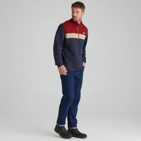 Basic Long Sleeve AbrasionResistant Backslider Rugby Top Navy Multi