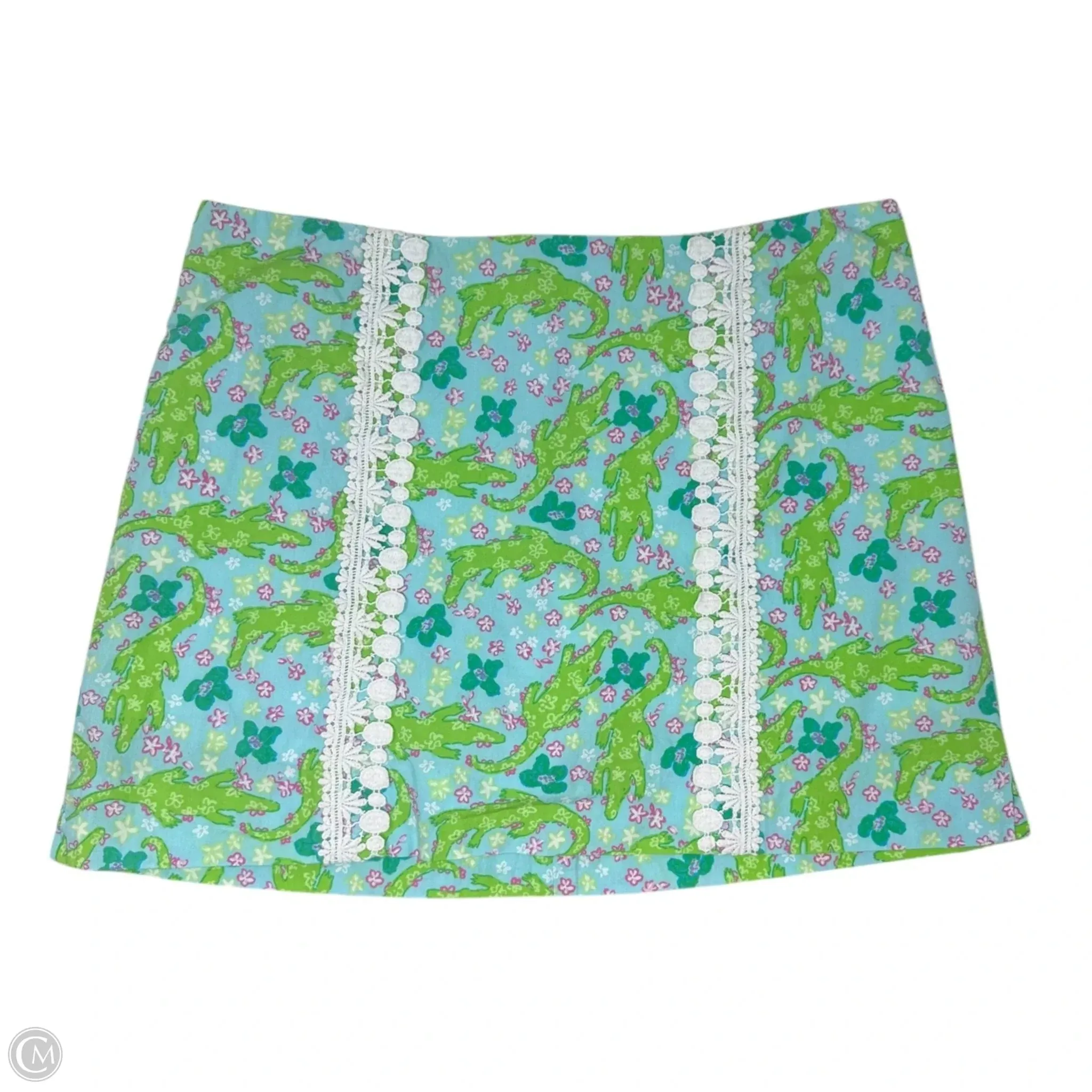 Seasonal Layering Adelaide Skort Designer By Lilly Pulitzer In Alligator Lagoon, Size: 4
