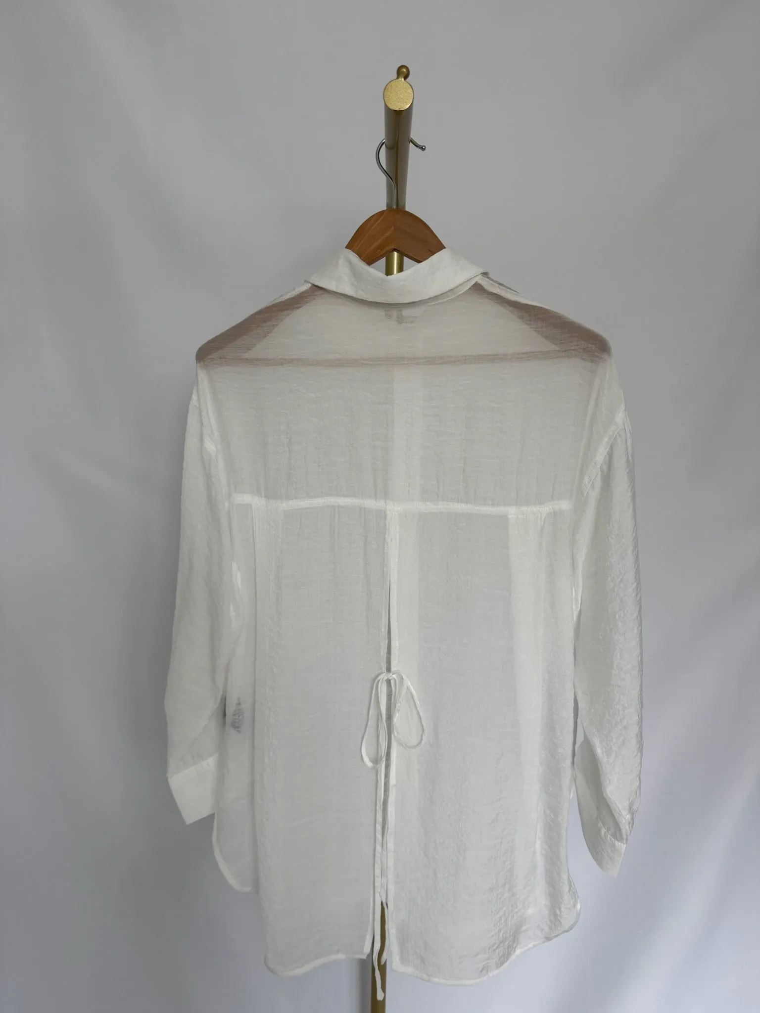 AIRY Shirt Polka Dot stain resistant coating