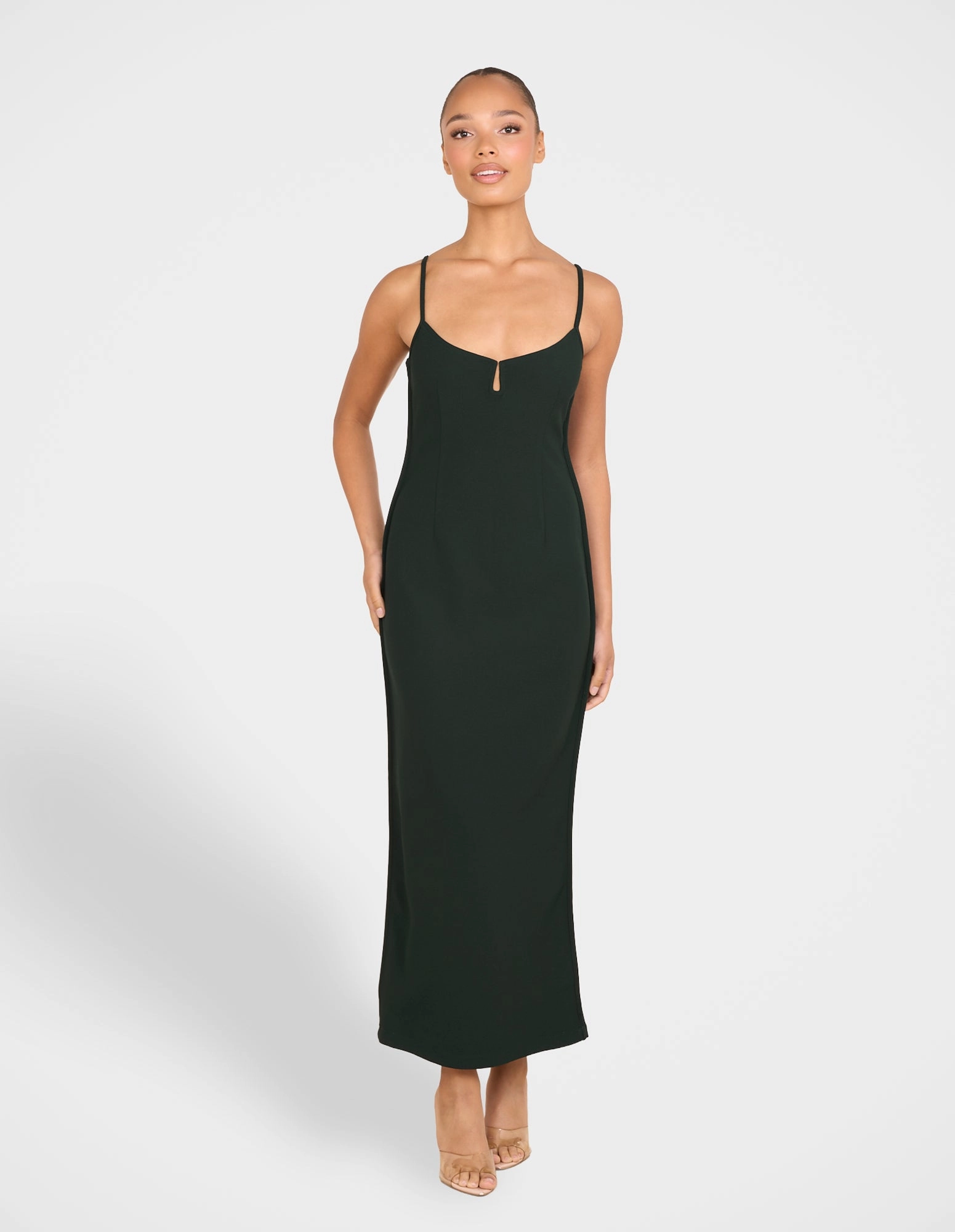 Magnetic-Closure Alaina Keyhole Maxi Dress
