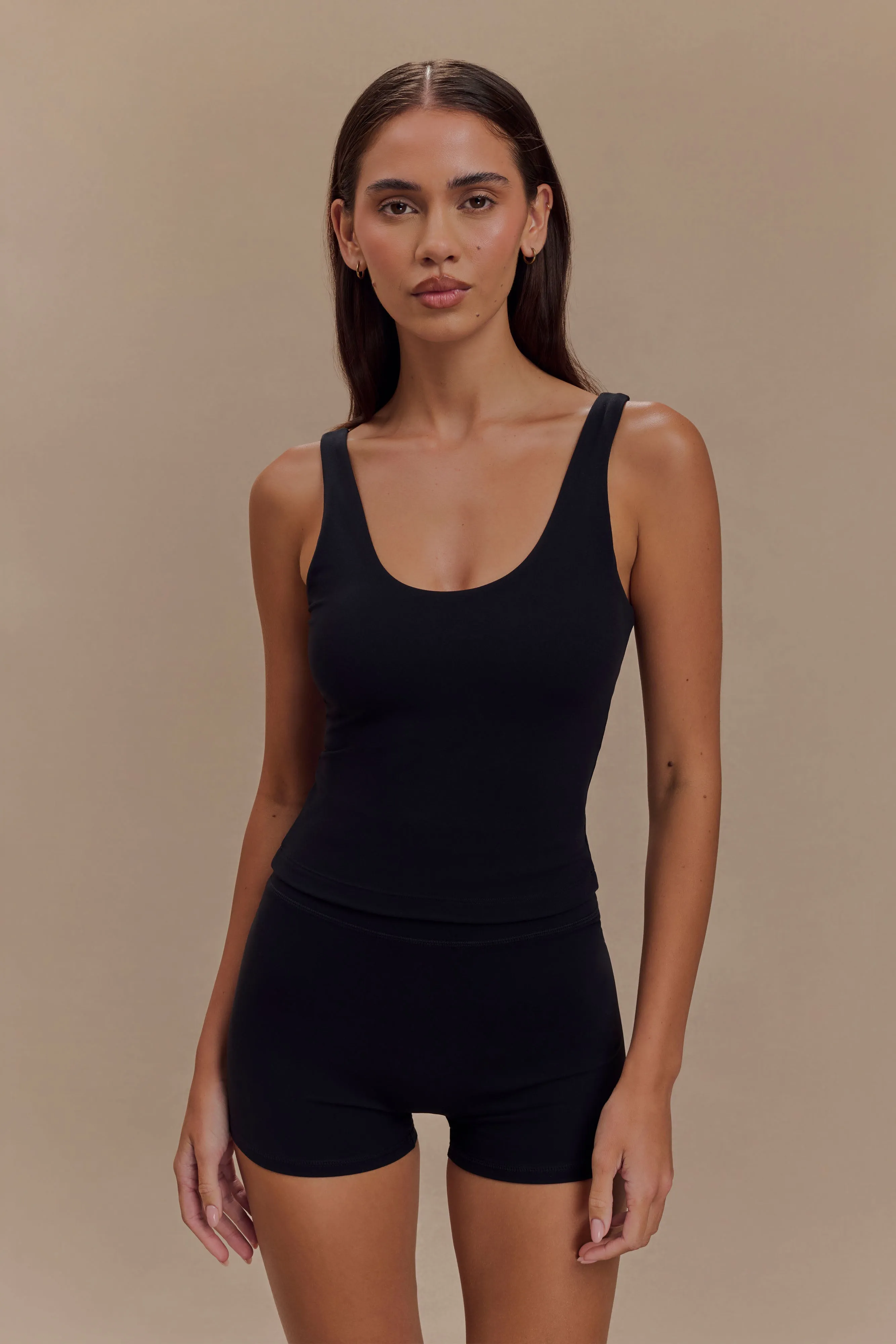 Alexandra Yoga Top - Black FadeResistant Dye Durable Fiber Blend