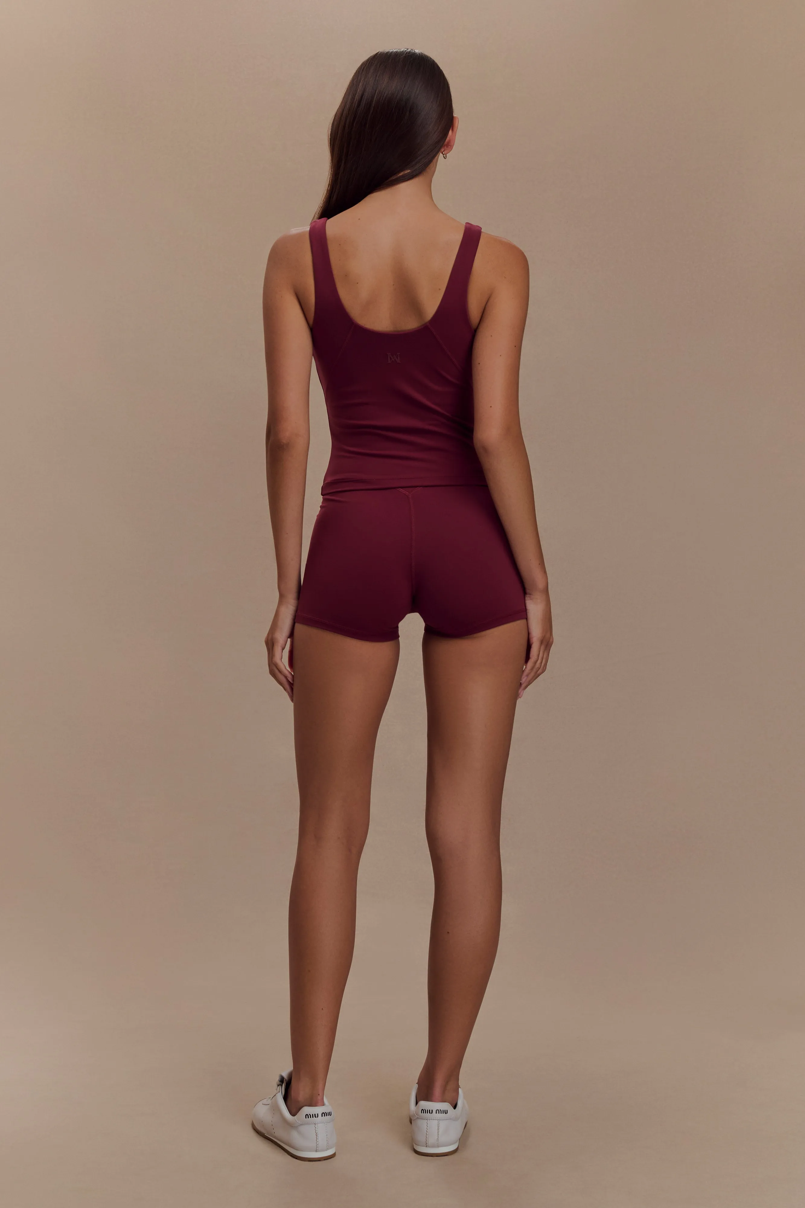 Alexandra Yoga Top - Burgundy Summer Style