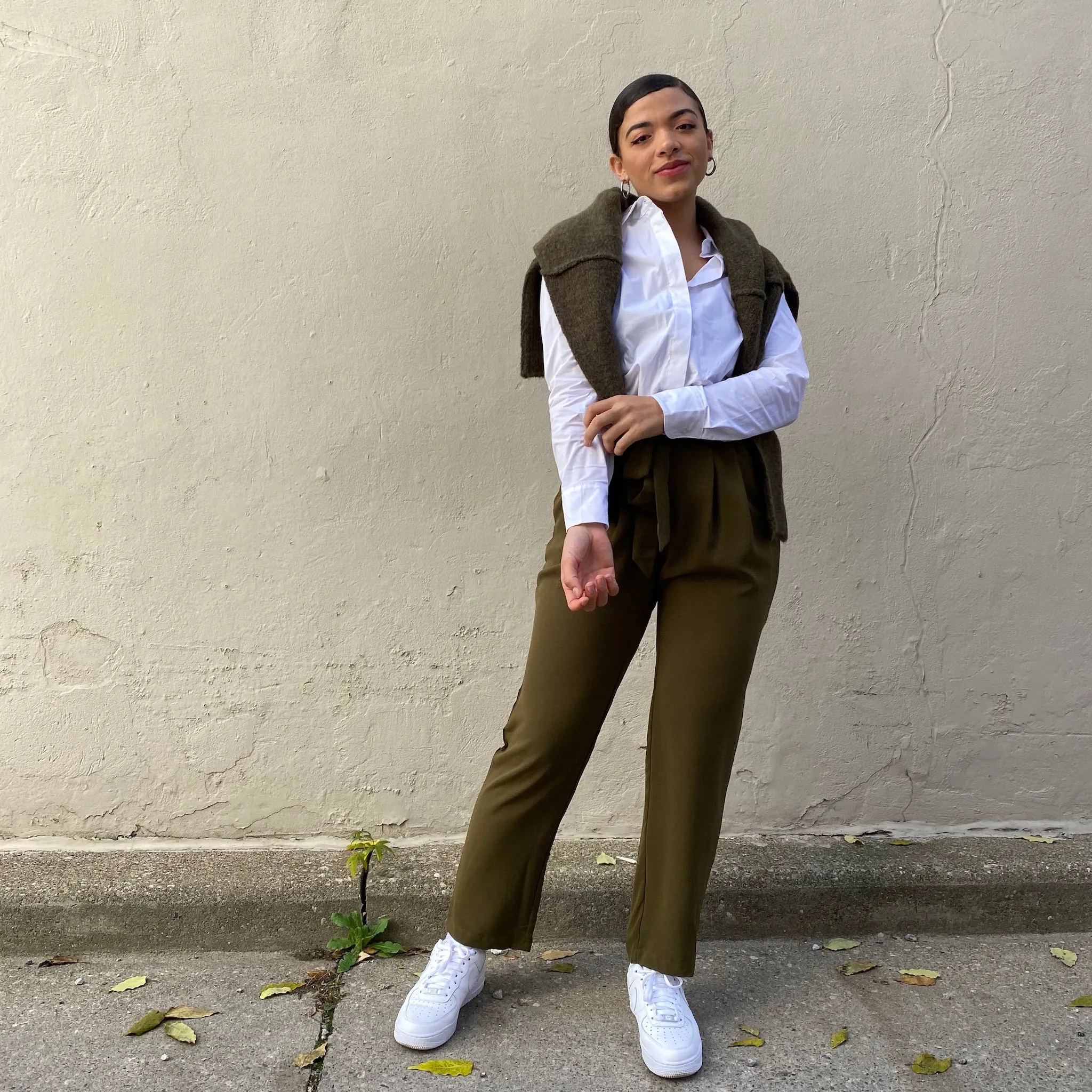 LENNY High Waisted Pleat Pant RecycledPolyester