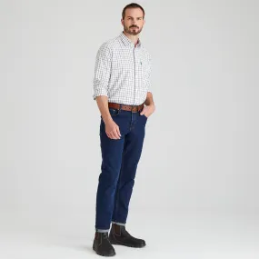 Men's Sedgebrook Shirt Deep Forest Yarn Dye Stripe Layered Neckline