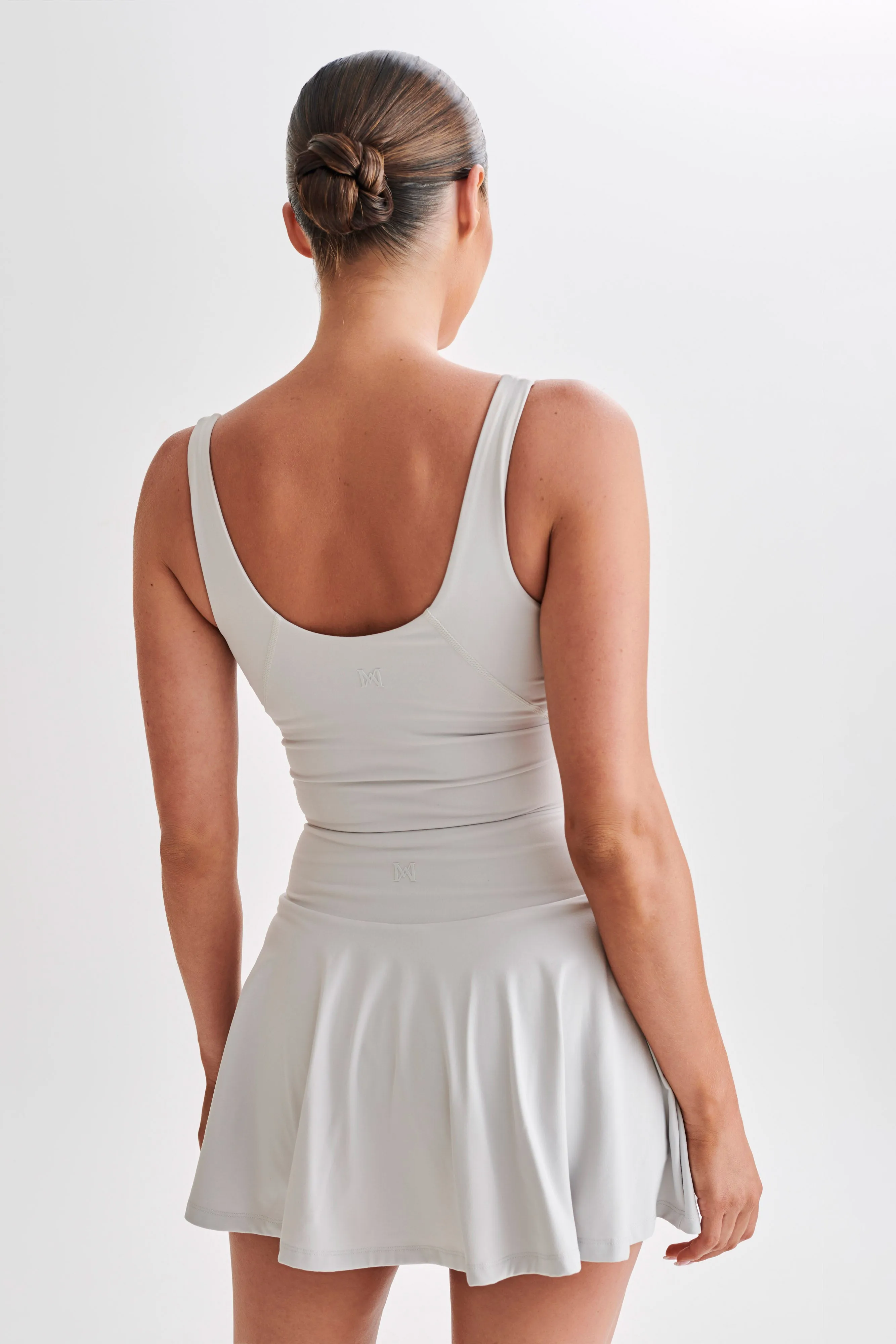 Bound Edges AthleisureReady Nadine Yoga Top - Ice Grey