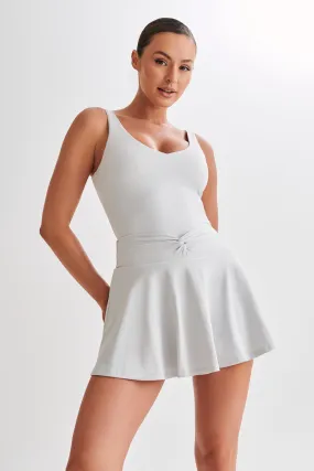 SeamFree Knitting Nadine Yoga Top - Ice Grey