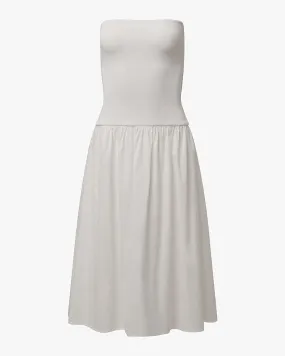 Ribbed Cotton Midi Dress Fresh Glow