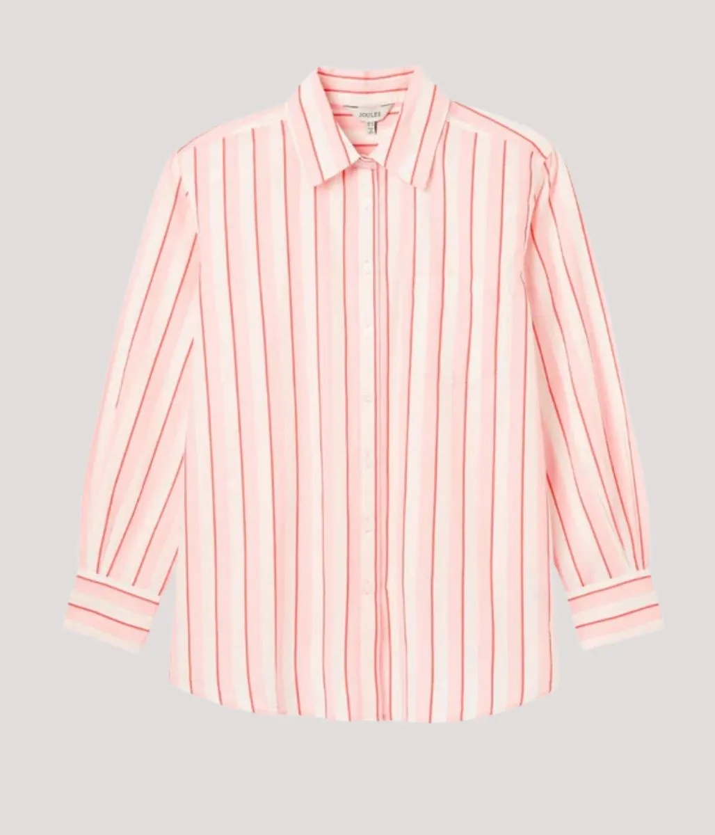 Casual Blouse RipstopFabric Amilla Pink Striped Shirt