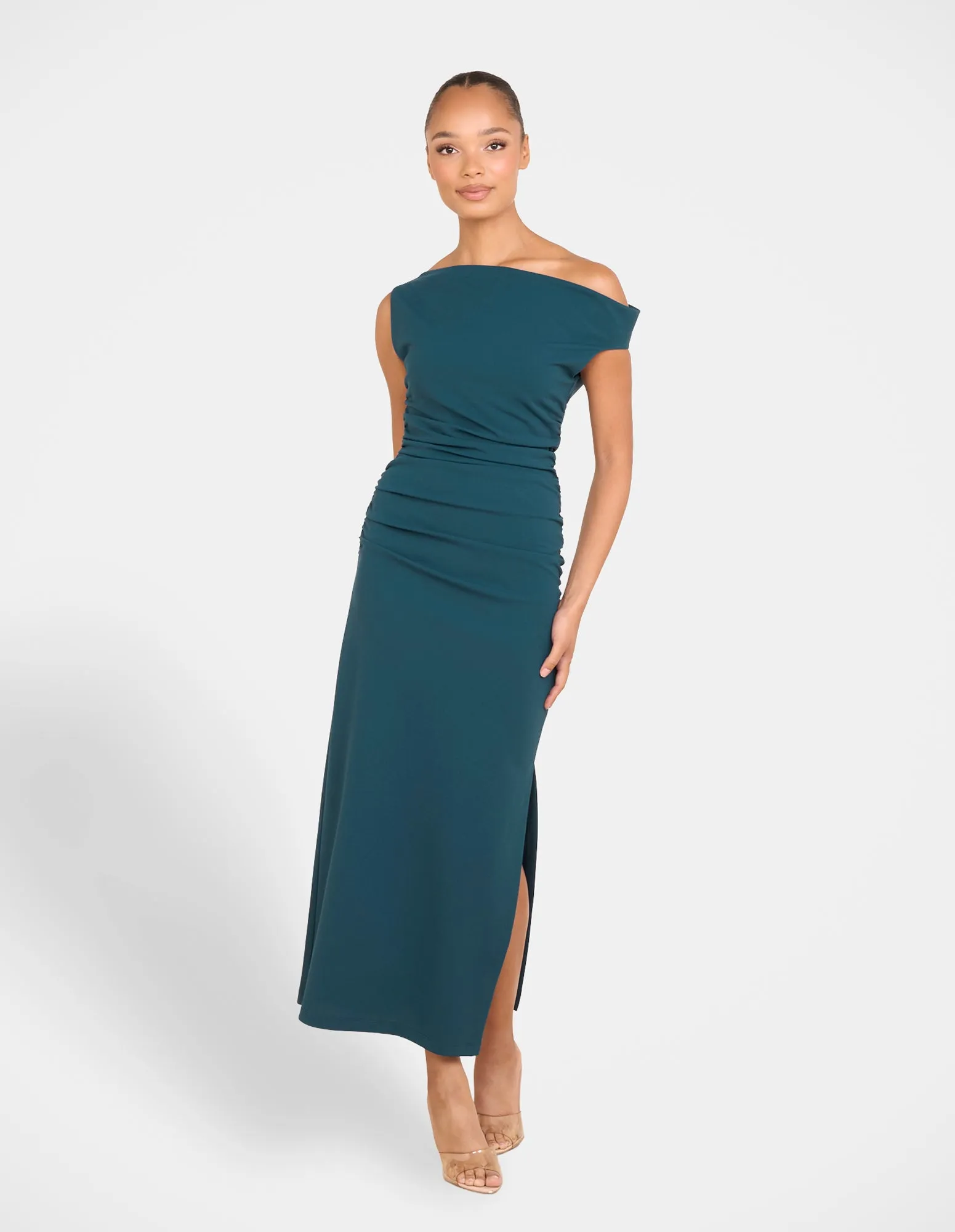 Gentle Drape Midnight Mood Analiese One Shoulder Dress