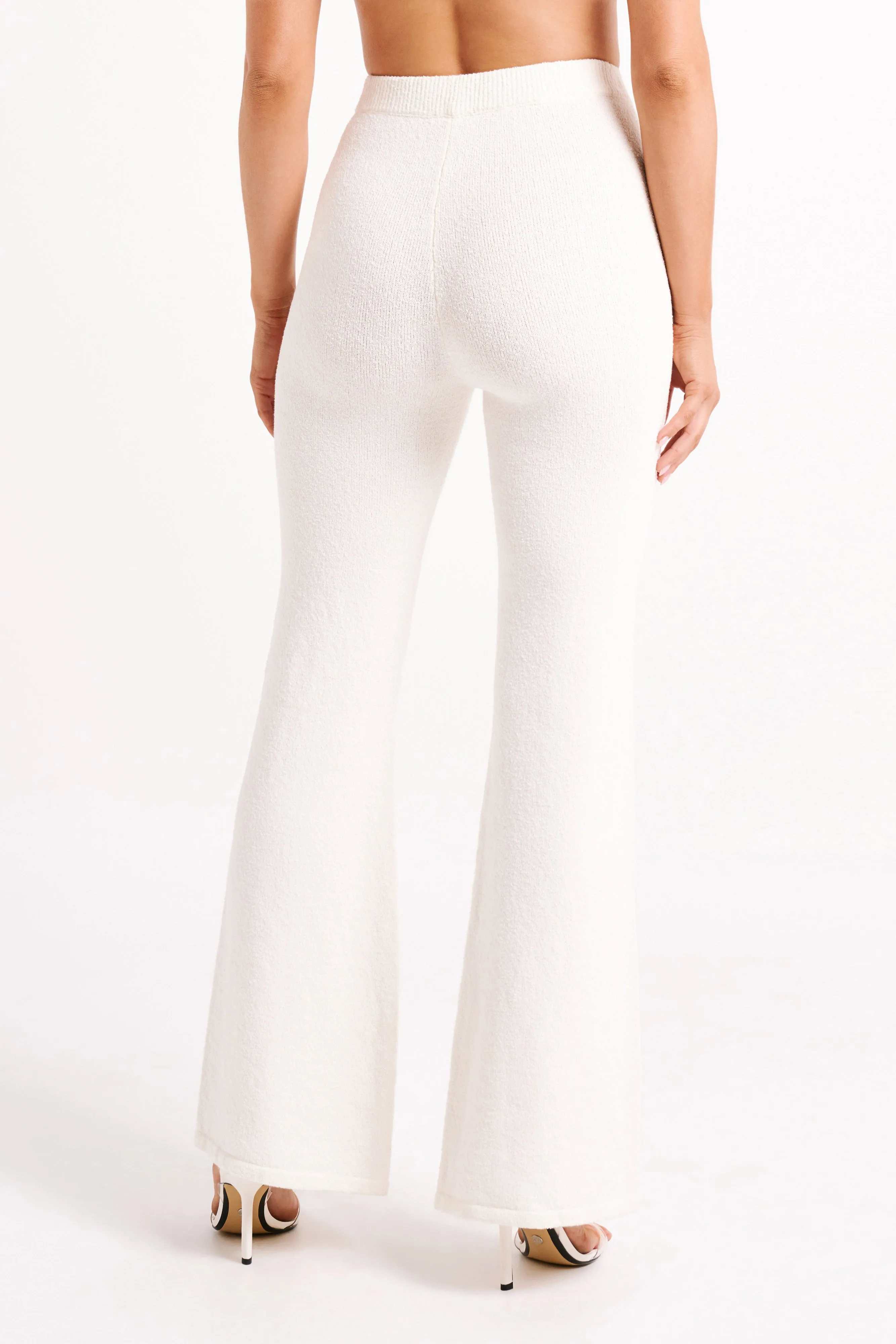 Comfort Fit Angelina Knit Pants - Ivory