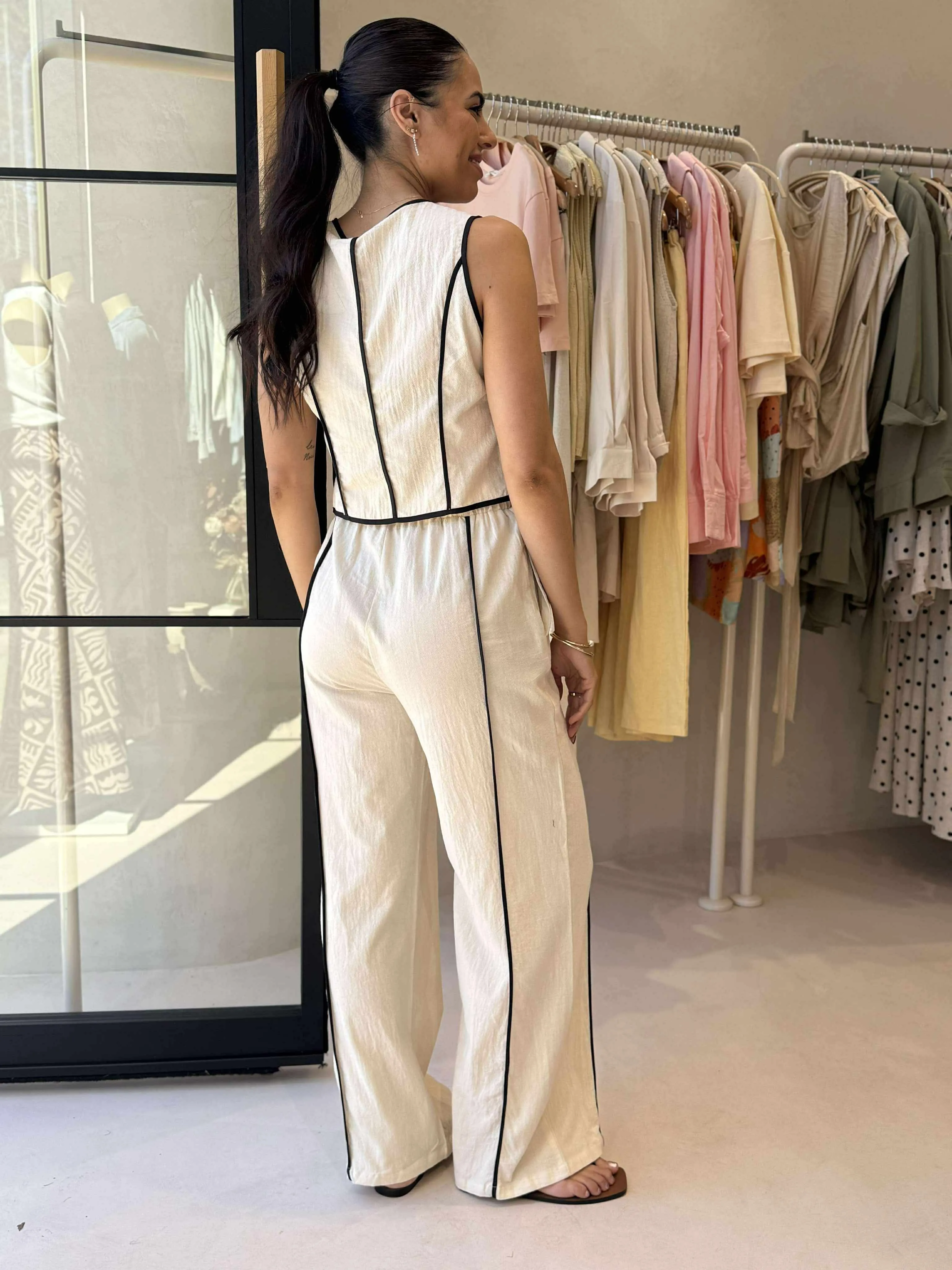 FRANCES PANT SET Compact Stitching