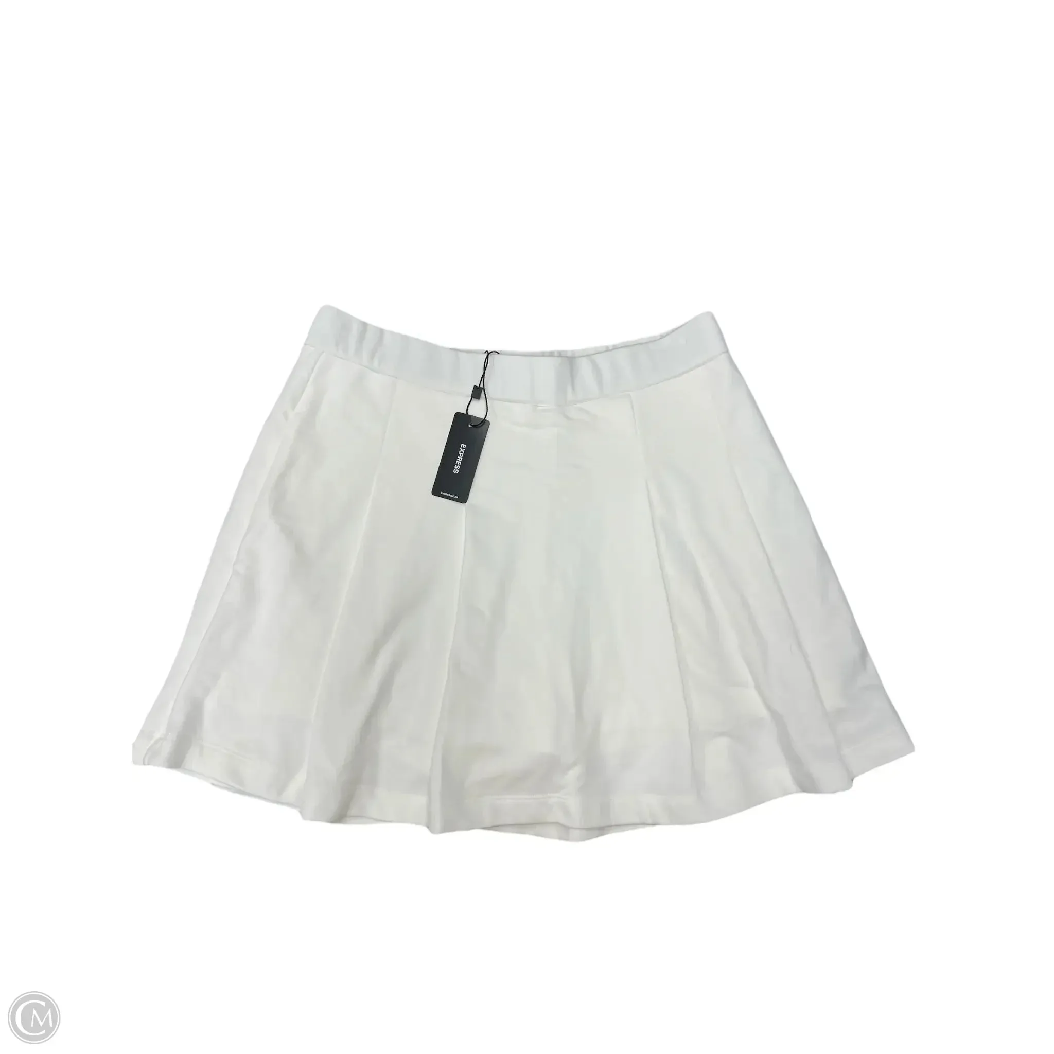 Skort By Express In White, Size: S Functional Detail Slip Resistant Waistband