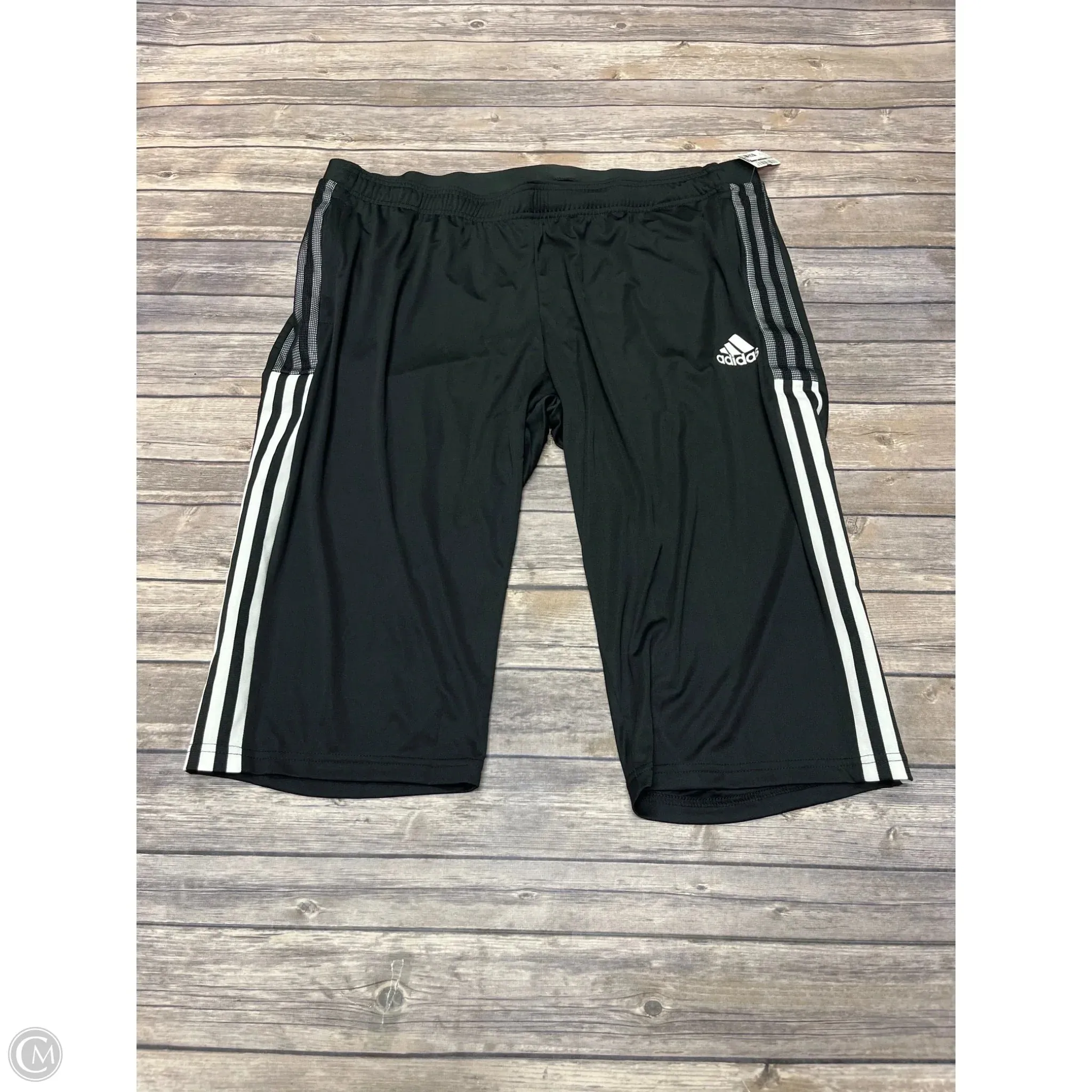 Chill Flex Reinforced Hems Athletic Shorts By Adidas In Black, Size: 2x