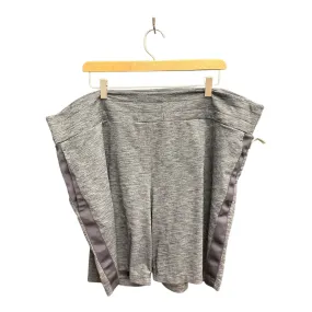 Athletic Shorts By Athleta In Grey, Size: 2x StretchWaistband Layered Cuff Design