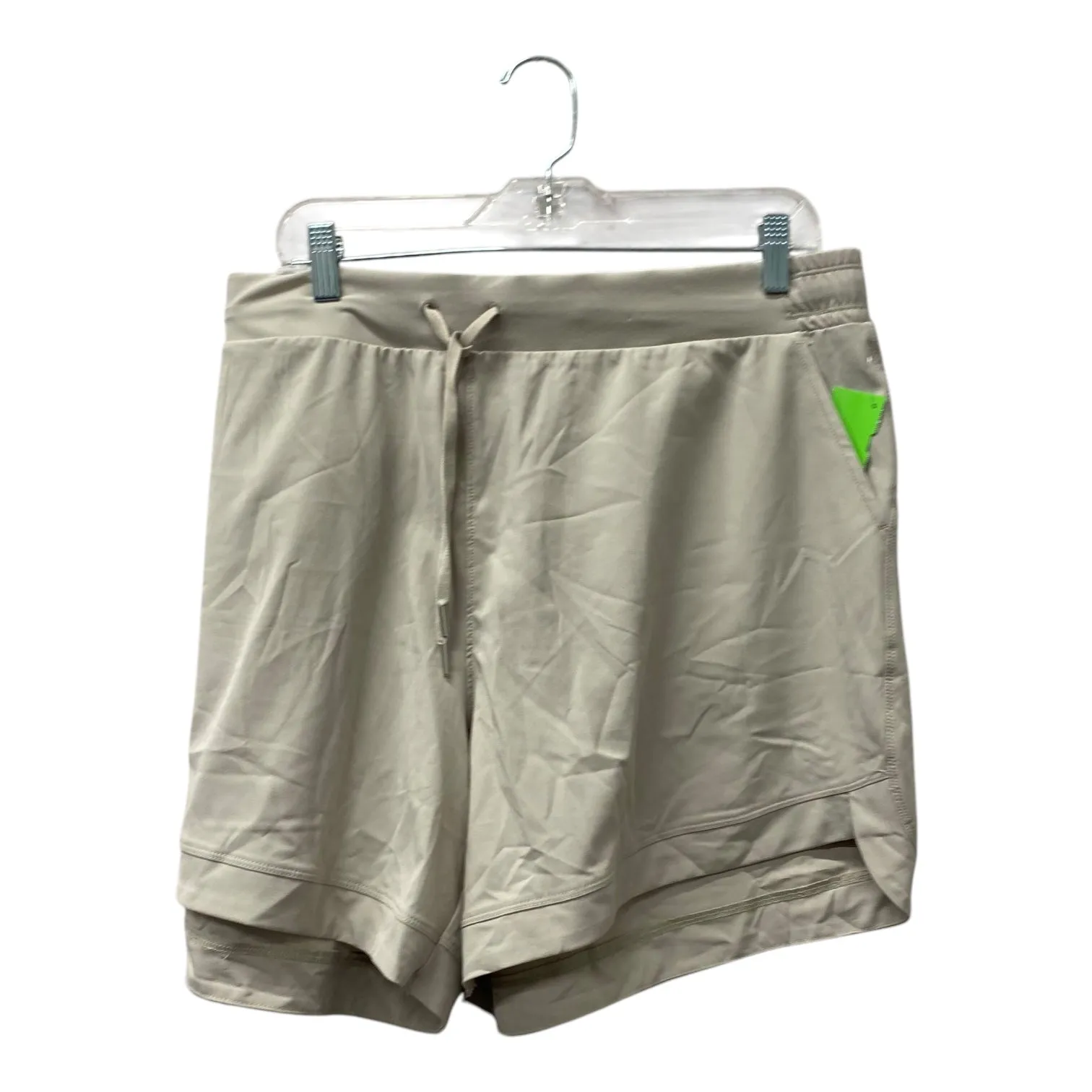 tank top Summer Style Athletic Shorts By Berkeley Jensen In Cream, Size:1X