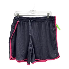 Athletic Shorts By Danskin In Grey & Pink, Size:Xl Breathable layers Sweat Wicking Channels