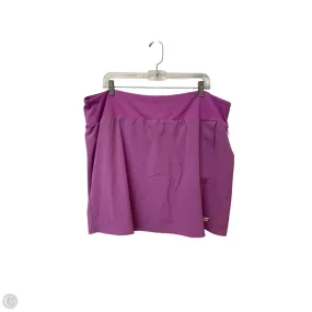 Low-waisted Workout Ready Design Athletic Shorts By Fabletics In Purple, Size: 2x
