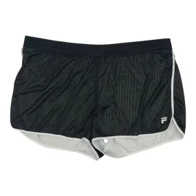Durable Stitching Athletic Shorts By Fila In Black, Size:3X