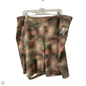 Workout Gear Athletic Shorts By Lands End In Green, Size: 2x