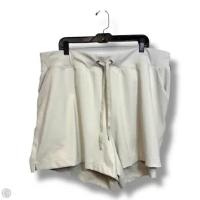 Soft Feel Athletic Shorts By Livi Active In Beige, Size: 2x