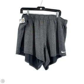 Athletic Shorts By Nike Apparel In Grey, Size: 2x Stretchable Soft Waistband
