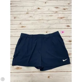 Odor Lock Technology Compression Fit Athletic Shorts By Nike In Navy, Size: 3x