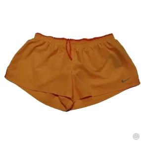 Trendy Comfort Bold colors Athletic Shorts By Nike In Orange, Size: 2x