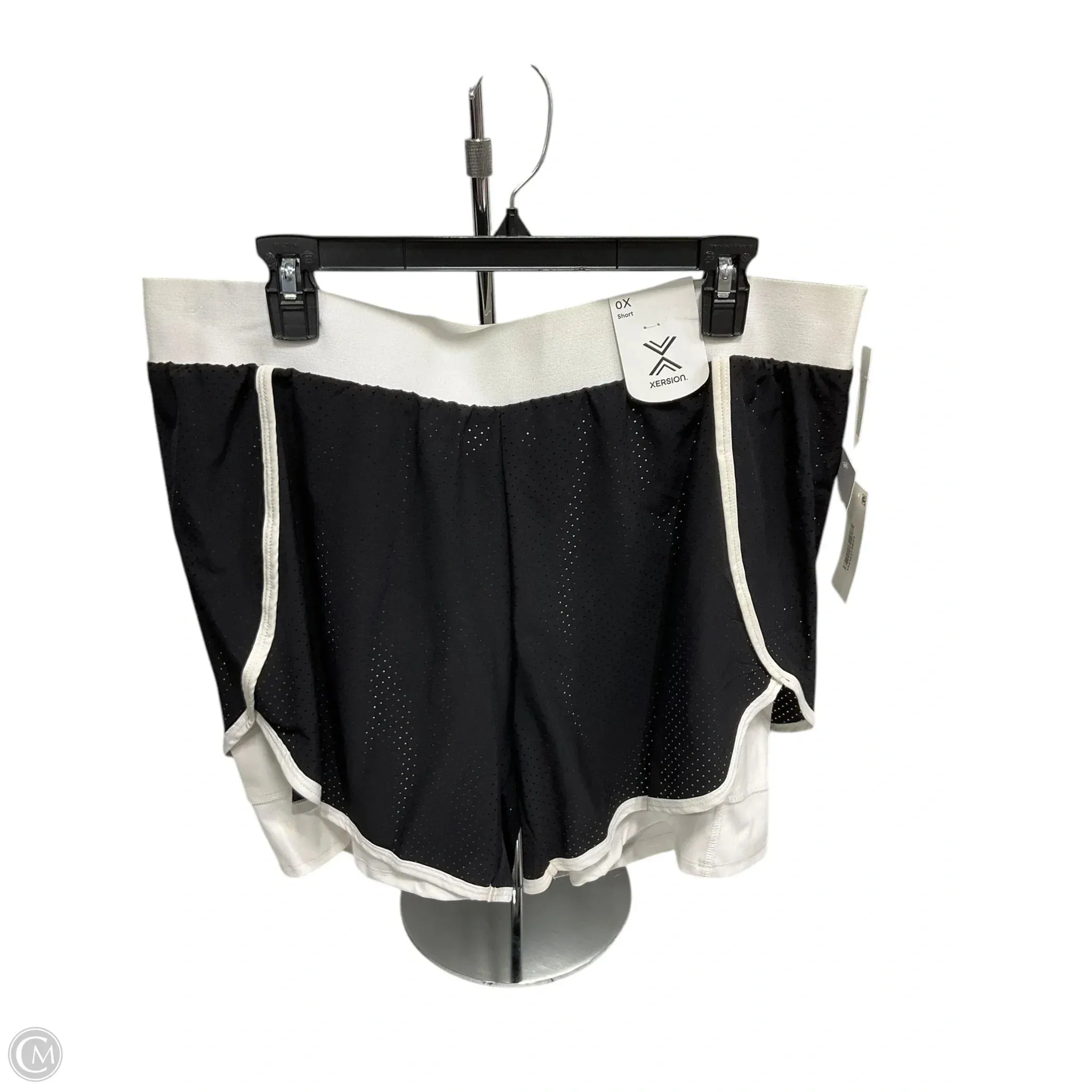 Athletic Shorts By Xersion In Black & Cream, Size: Xl tank top basketball clothing