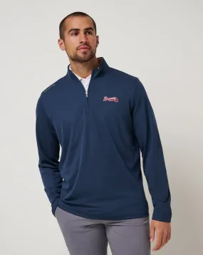 Low Impact Manufacturing Comfortable fit Atlanta Braves Time To Tailgate Quarter Zip