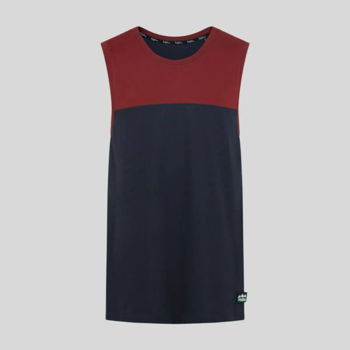 Comfy Fit AbrasionResistant Edging Backslider Singlet Top Navy Multi