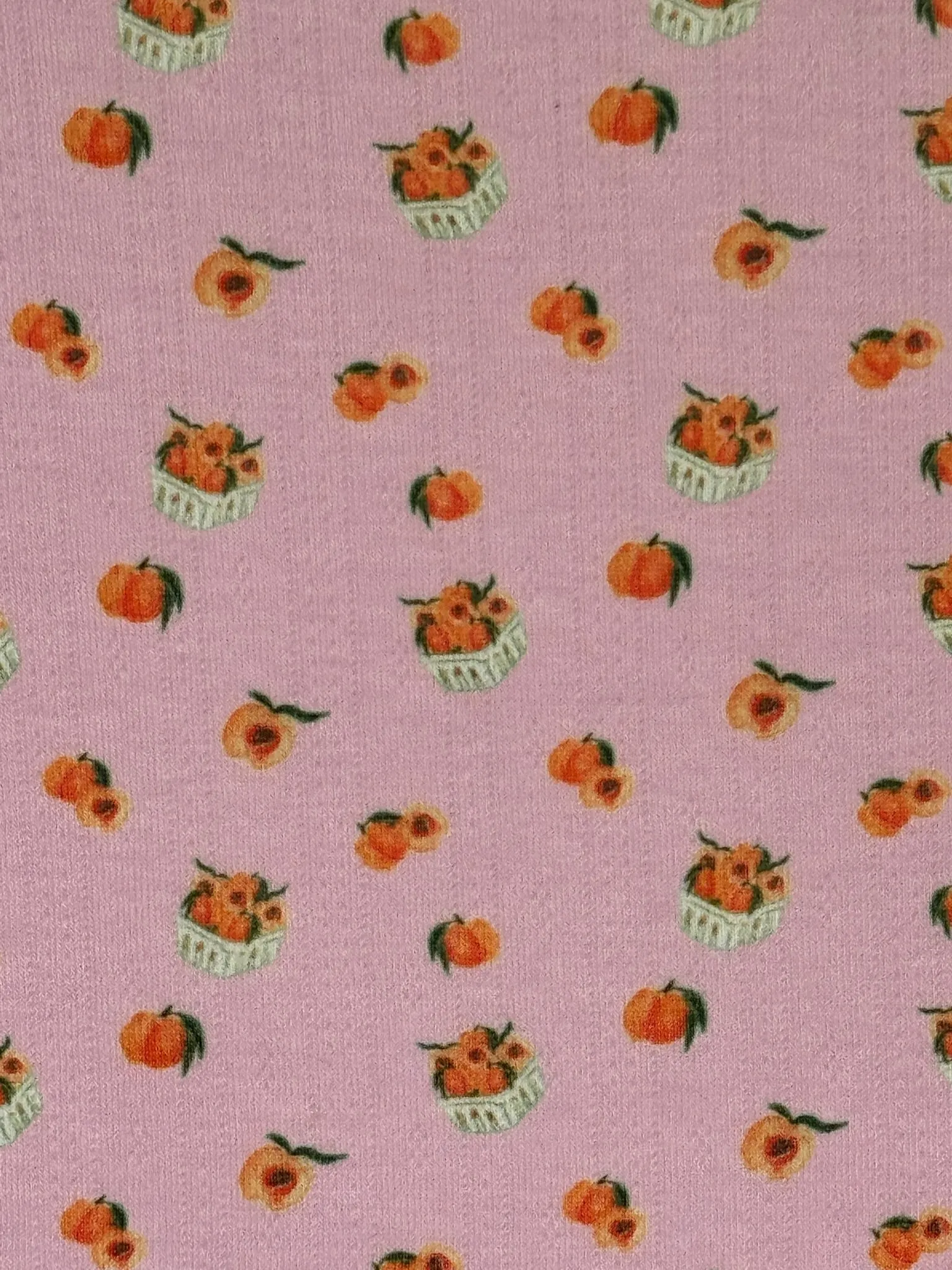 BASKET OF PEACHES Tee monochromatic