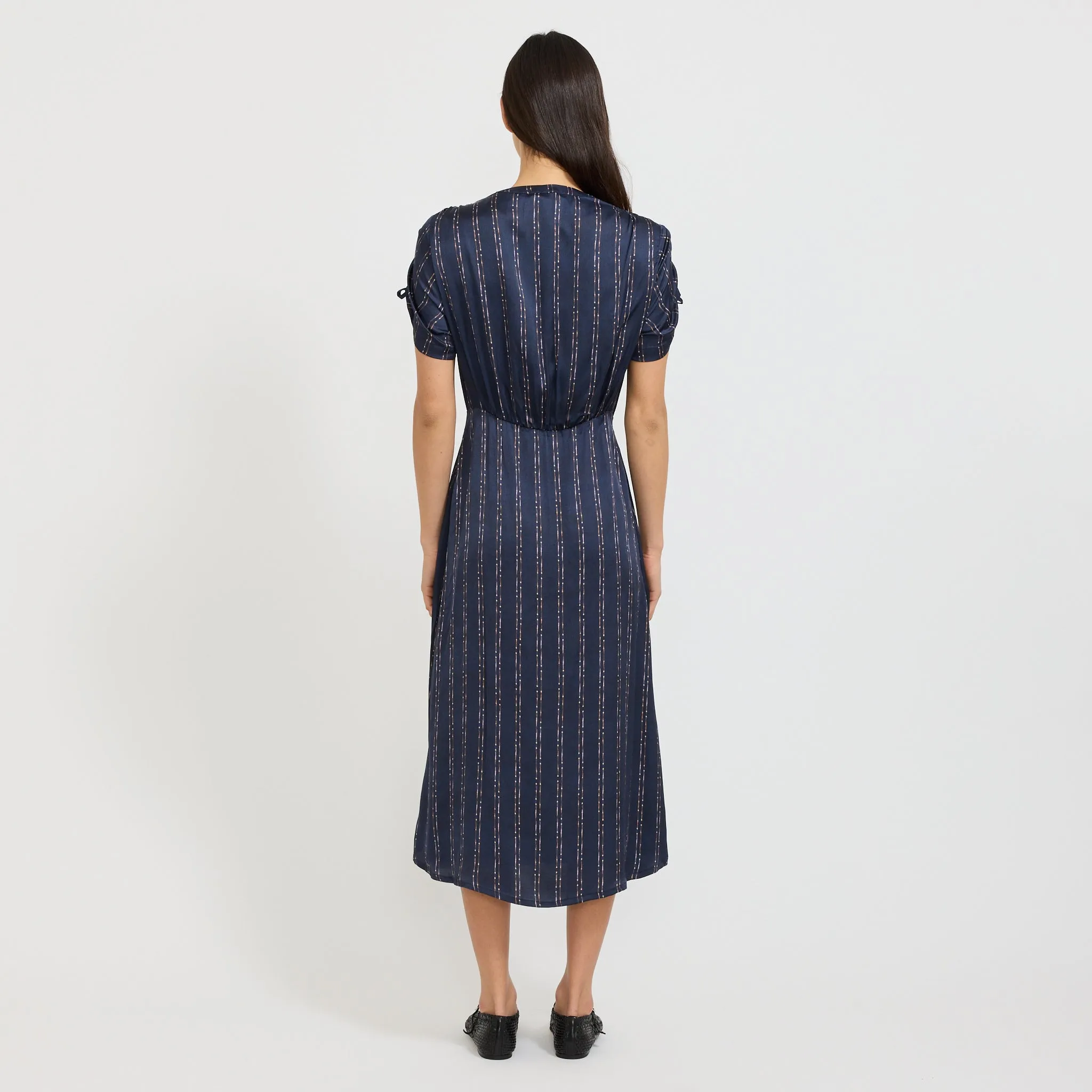 Nolong Dress Navy Plumik Classic Grace Neutral Form