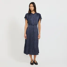 Nolong Dress Navy Plumik Family Joy Comfortable Silhouette