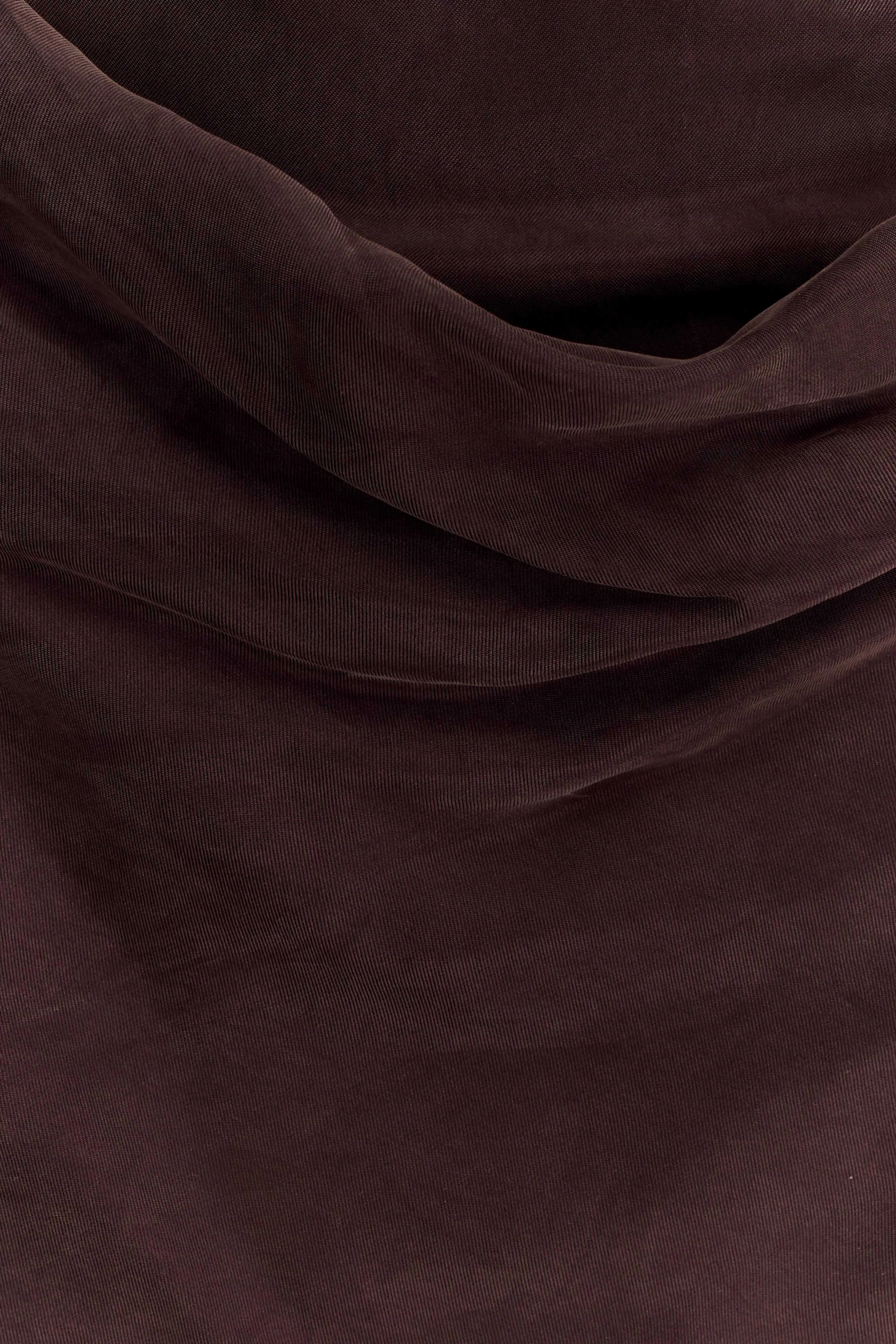 Bexley Draped Mini Dress - Dark Chocolate Chill Wear Timeless-Classic
