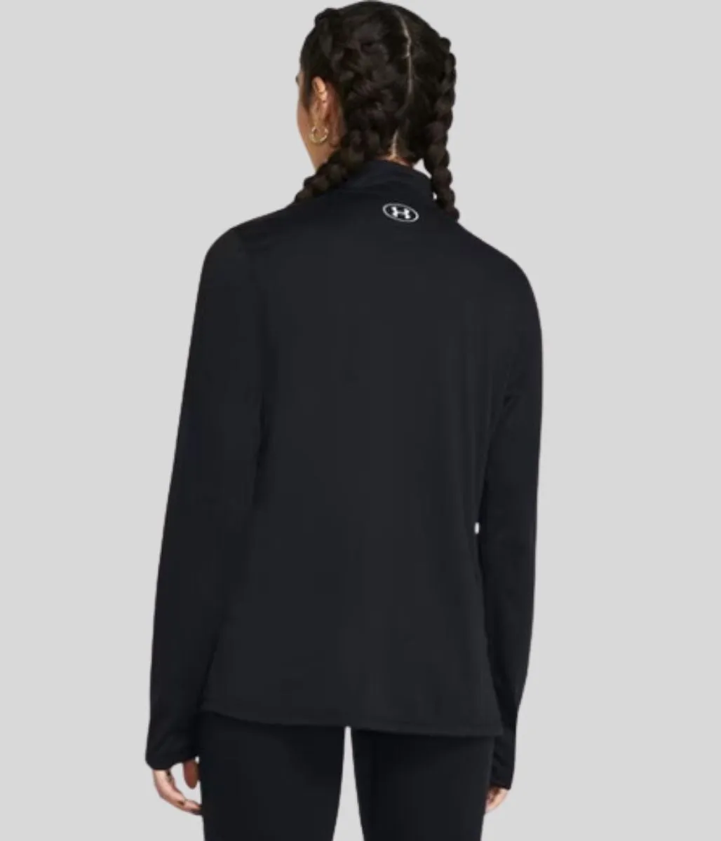 SnagProofMaterial Black  1/2 Zip Tech Top
