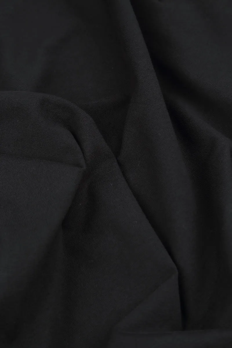 Black Cotton Track Pants Relax Fit Wear TaperedLeg