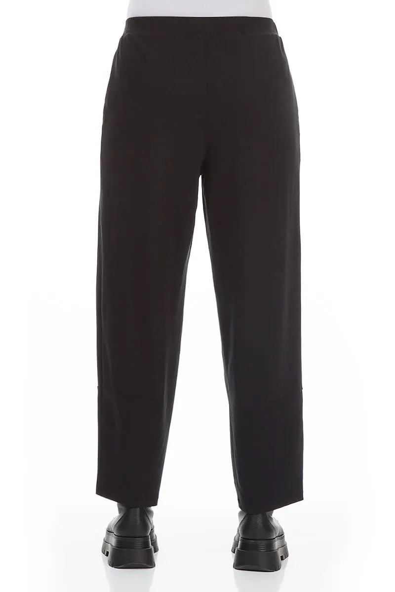 Essential Comfort Black Cotton Track Pants