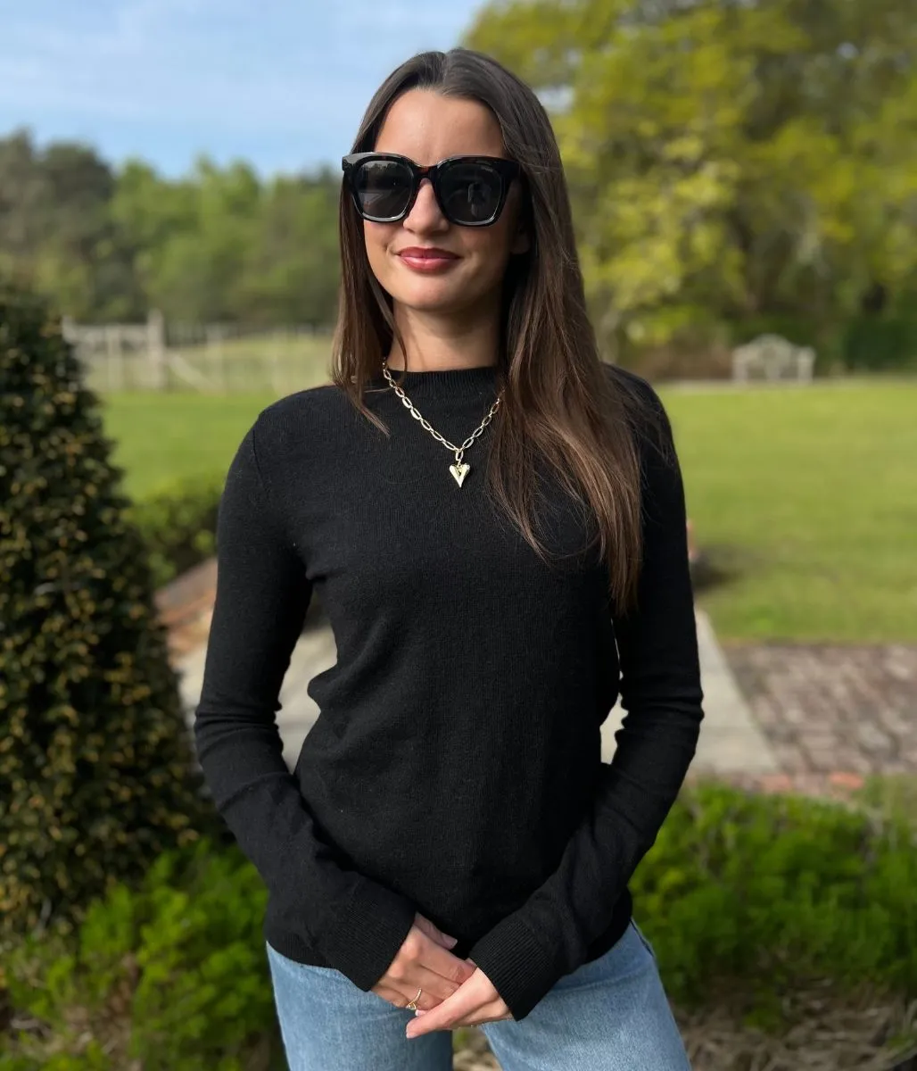 Breathable mesh lining Black Recycled Blend Jumper