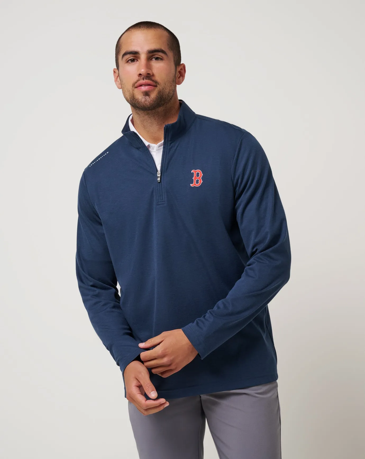 Boston Red Sox Time To Tailgate Quarter Zip NonChafe Lining