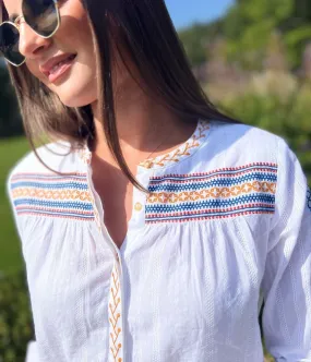 Brakeburn Embroidered Cove Blouse AntiSlip Grip Spark Mood