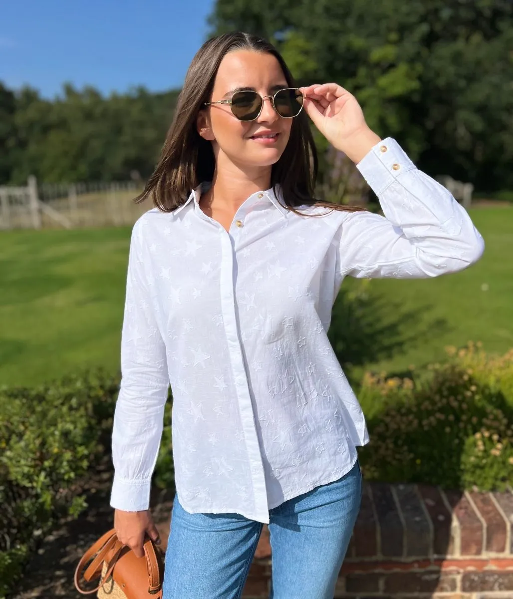Denim Cool Brakeburn White Stars Shirt