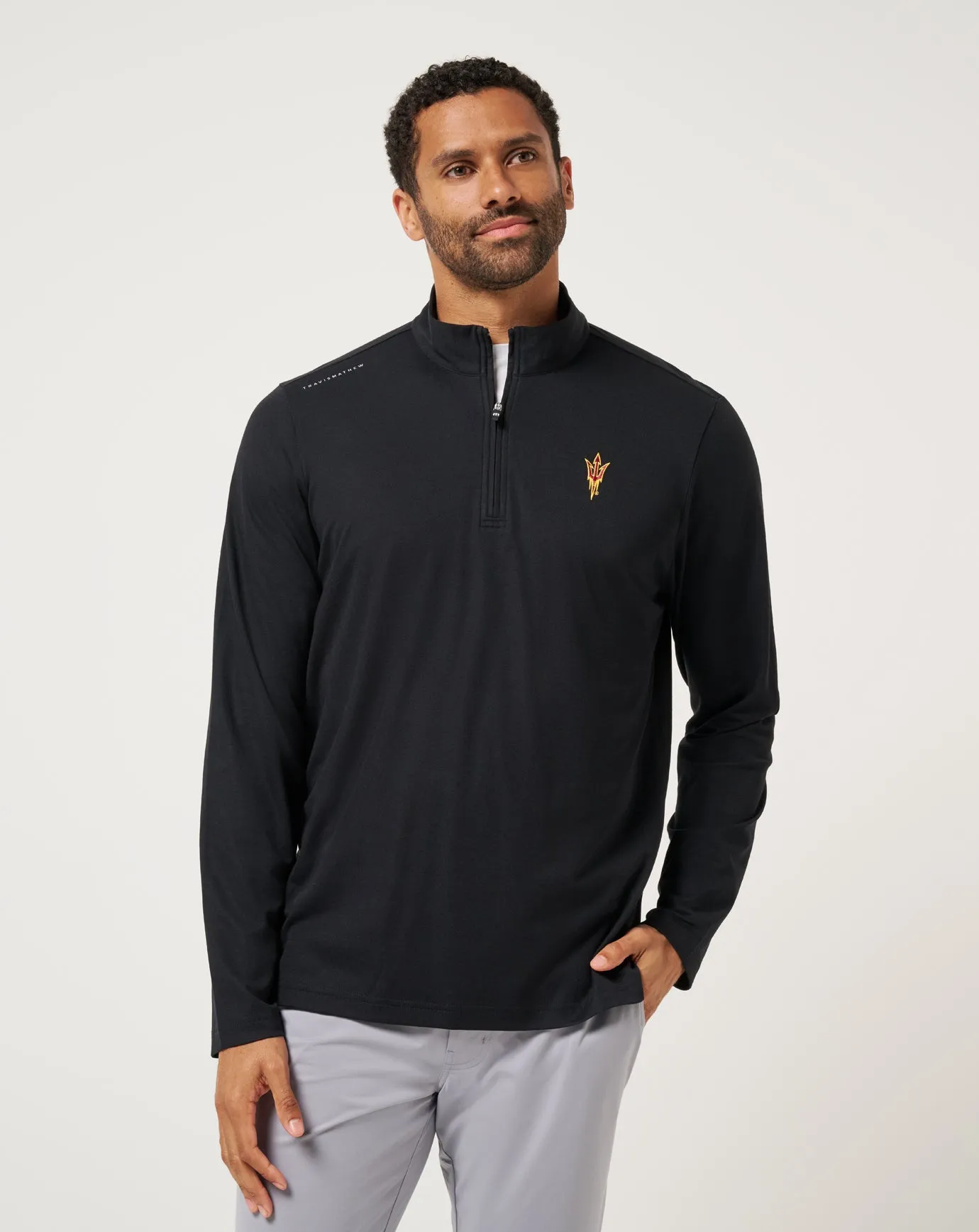 MultiFunctionalDesign Reflective Trim ASU Time To Tailgate Quarter Zip