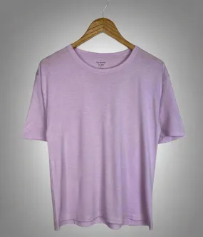 Pink Relaxed Short Sleeve Tee Casual Shirt Breathable Style