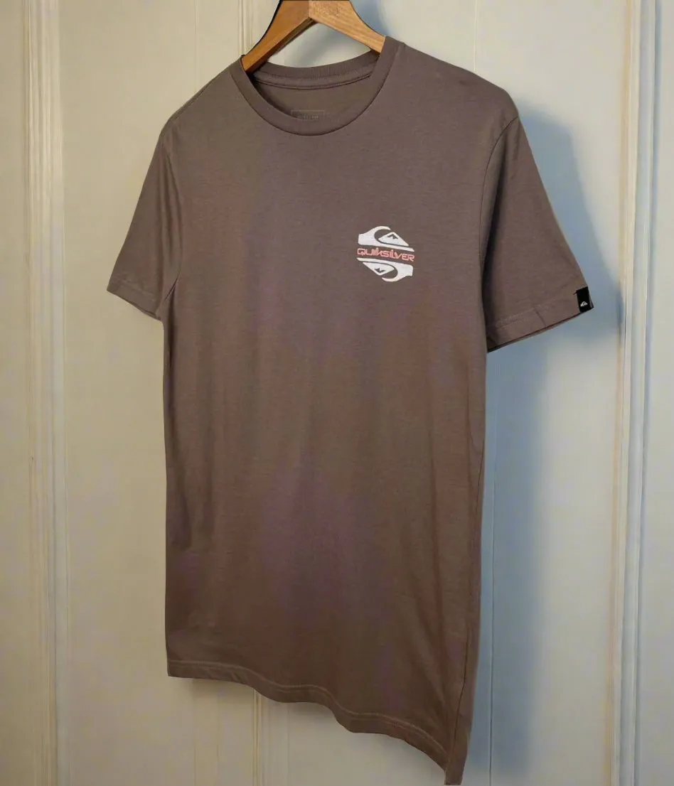 Weather Ready Open Heart Brown Fun Zone Quiksilver Printed Short Sleeve Tee
