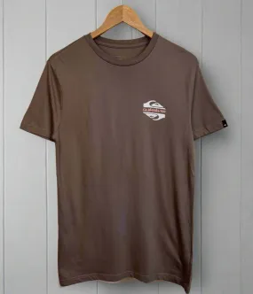 Sustainable production AbrasionFree Edging Brown Fun Zone Quiksilver Printed Short Sleeve Tee